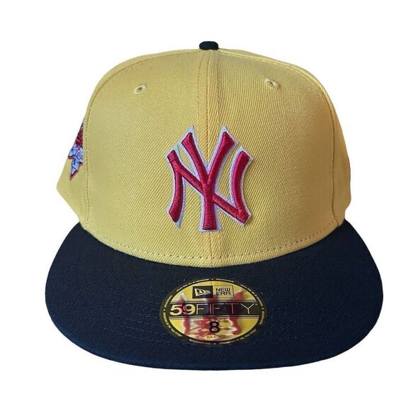 New Era NY Yankees 59FIFTY Fitted Hat Size 8 Multicolor 2000 WS Patch - Picture 1 of 8
